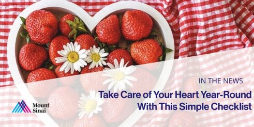 mt sinai heart check list